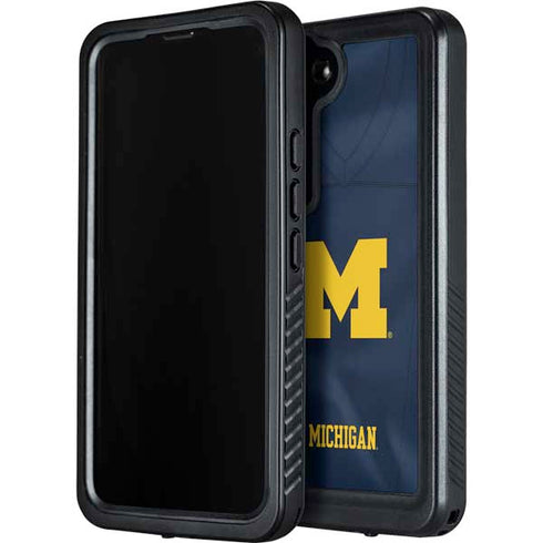 University of Michigan Blue Jersey Galaxy S24 Plus Waterproof Case